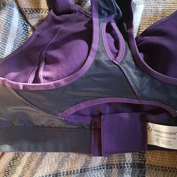 Moving Comfort Purple Sports Bra - Picture 2 of 9